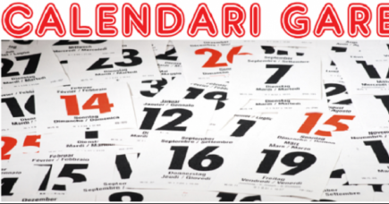 CALENDARIO GARE AGGIORNATO